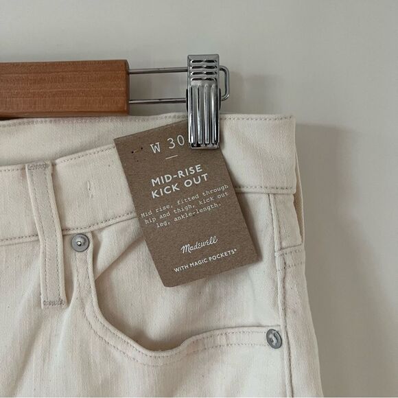 NWT Madewell Kick Out Crop Jeans in Vintage Canvas Wash - Picture 9 of 12
